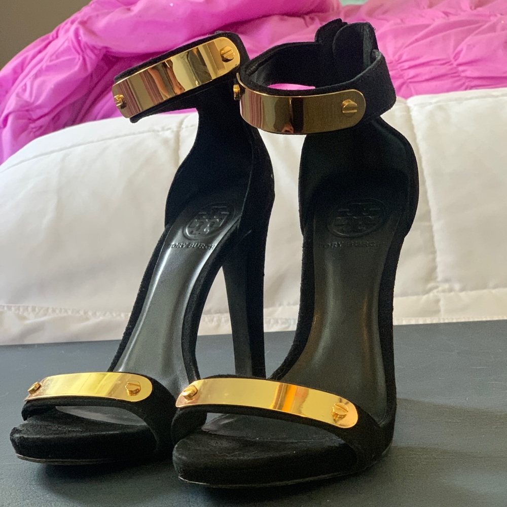 Tory Burch | *Black Suede and Gold* Limited Edition* | Heels